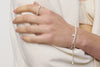 OLIO E ACETO Sterling Silver White Turquoise Beaded Bracelet Handmade OLIO-OA06A10-BAI White